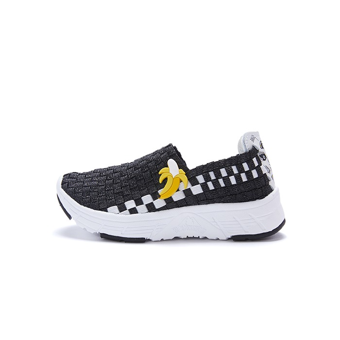 Kids Higher Woven Shoes Black
